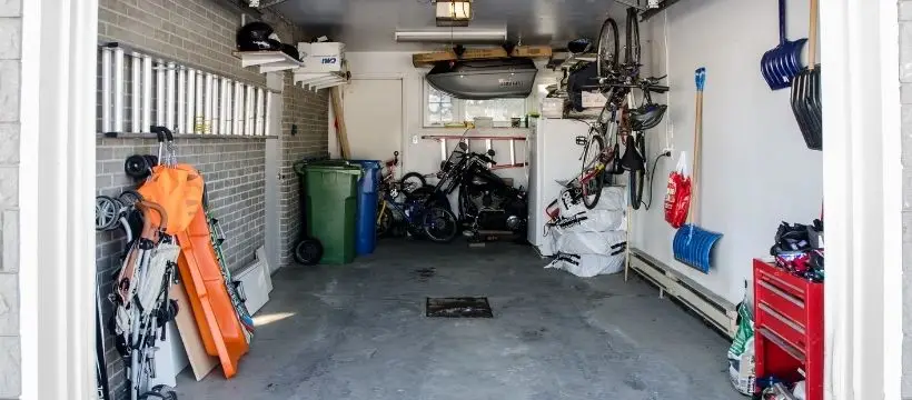 Tidy up and sweep the garage.