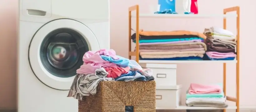 Wash and fold laundry service.